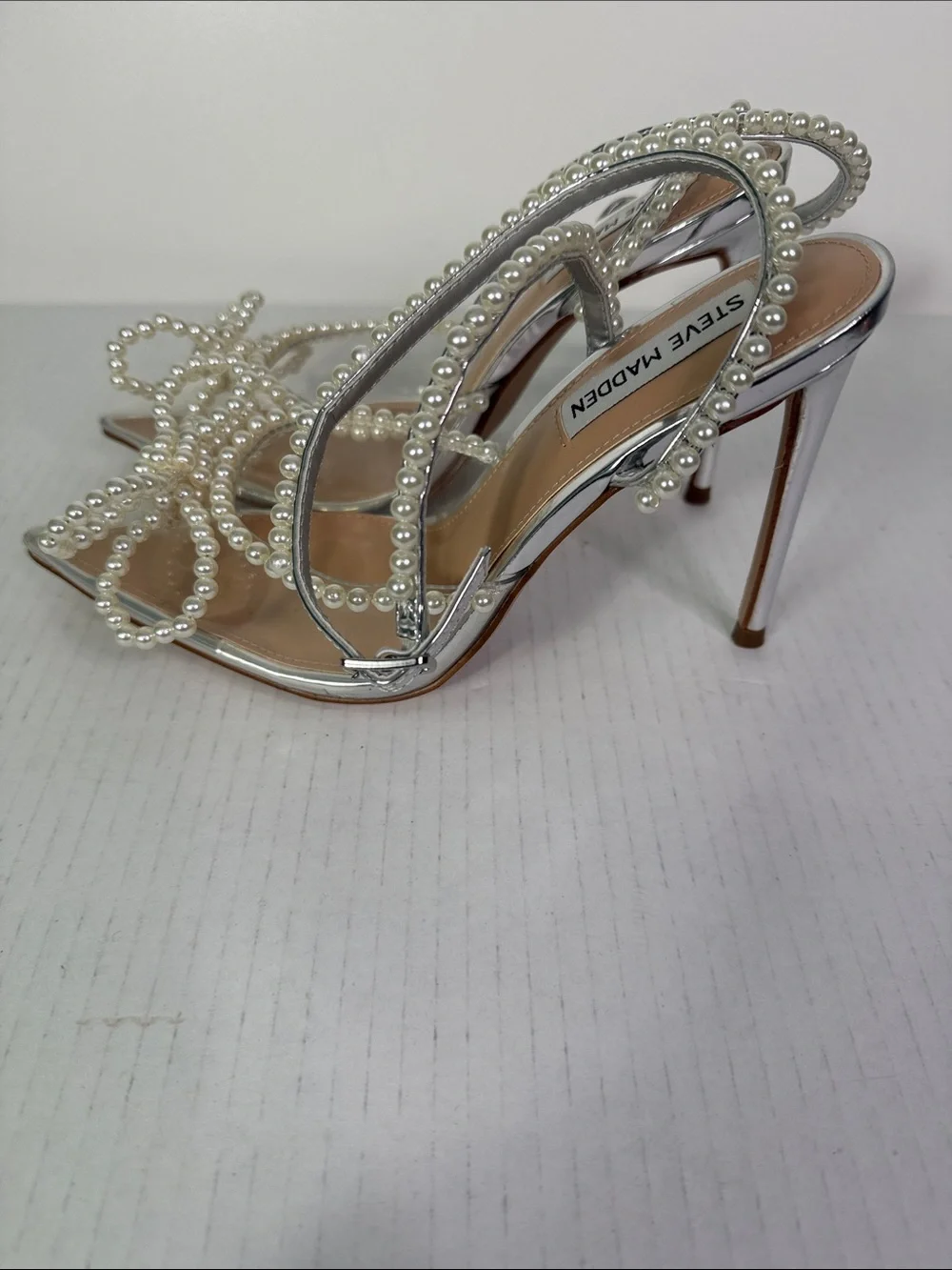 Steve Madden silver stiletto